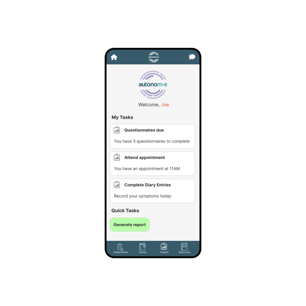 Autonom-e home page screenshot